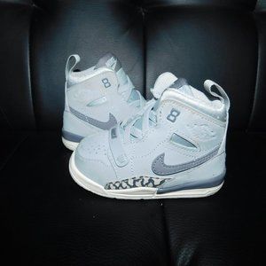 Toddler Boys Grey High Top Nike Sneakers